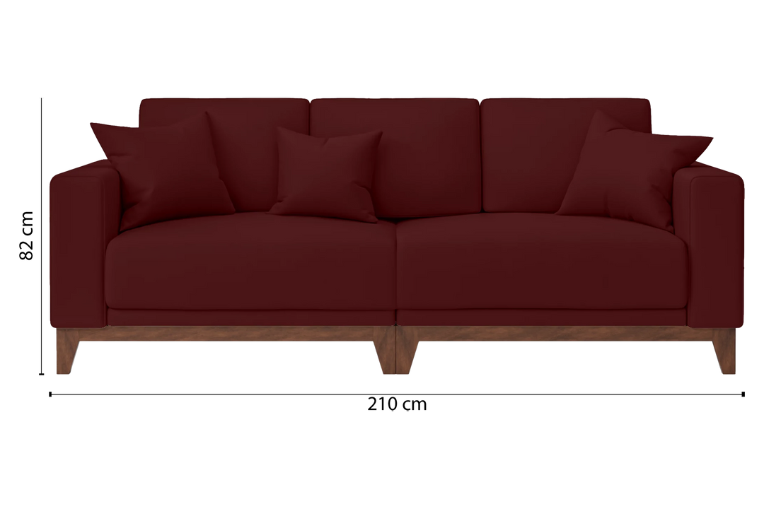 Lucca-Sofa-3-Seats-Leather-Red_Dimensions_01