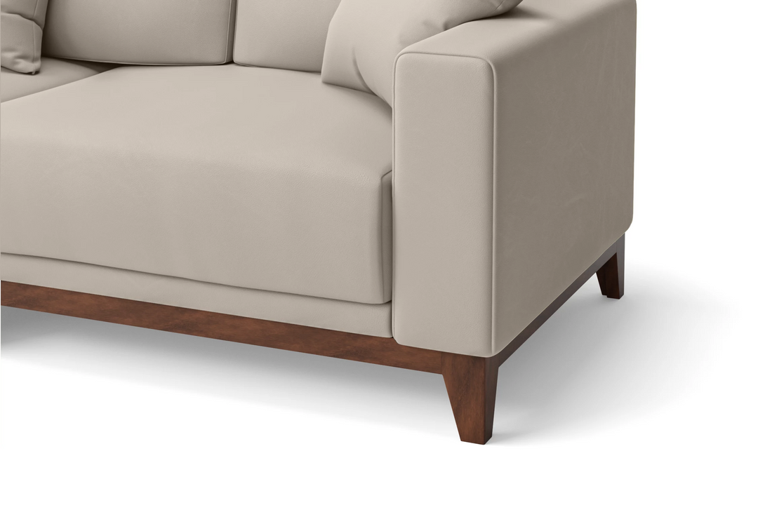 Lucca 3 Seater Sofa Sand Leather