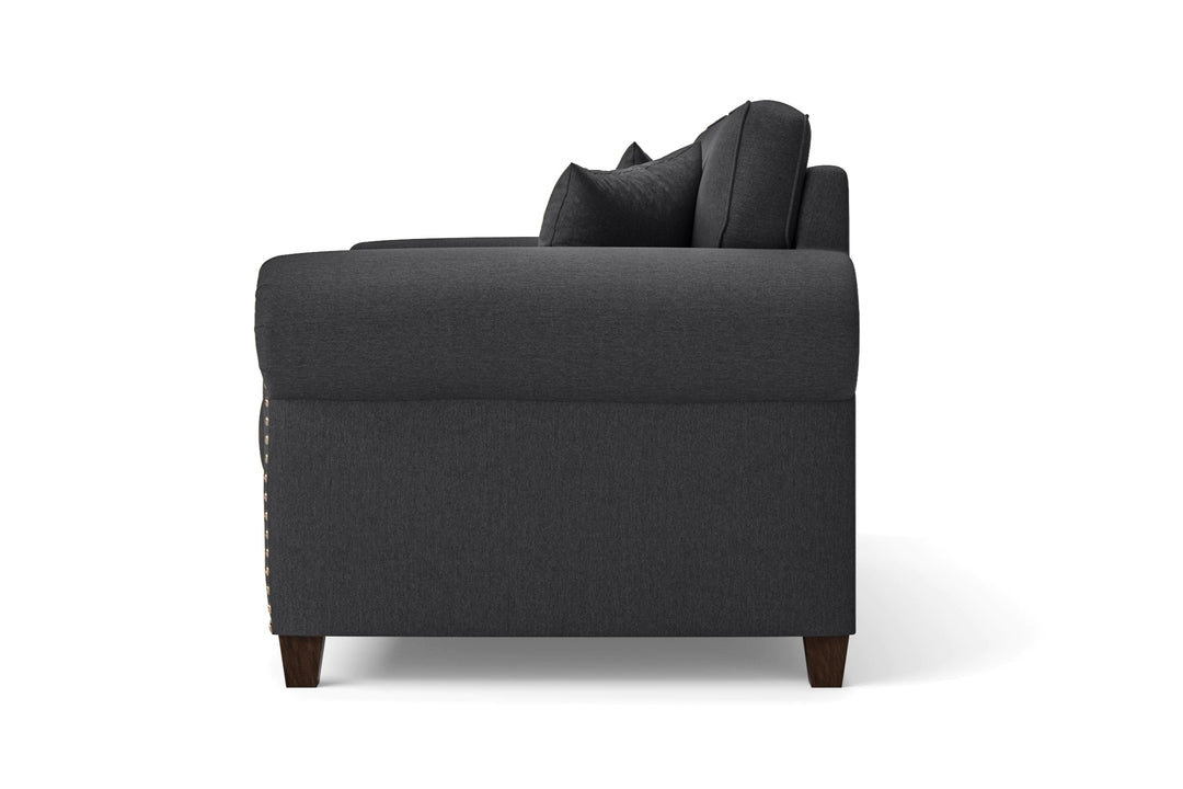 Marano 2 Seater Sofa Dark Grey Linen Fabric