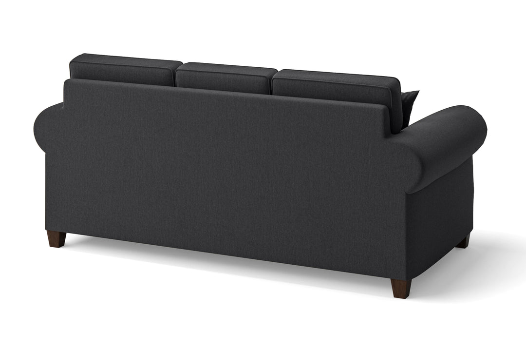 Marano 3 Seater Sofa Dark Grey Linen Fabric