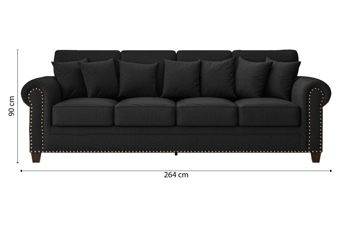 Marano-Sofa-4-Seats-Linen-Black_Dimensions_01