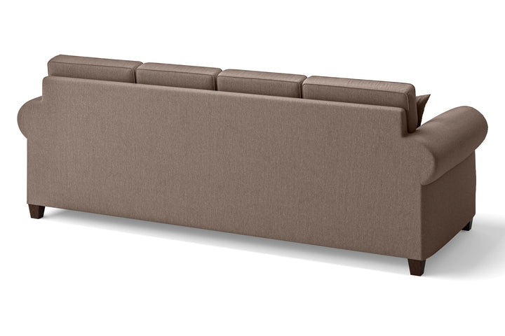 Marano 4 Seater Sofa Caramel Linen Fabric