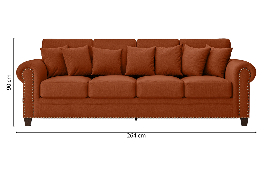 Marano-Sofa-4-Seats-Linen-Orange_Dimensions_01