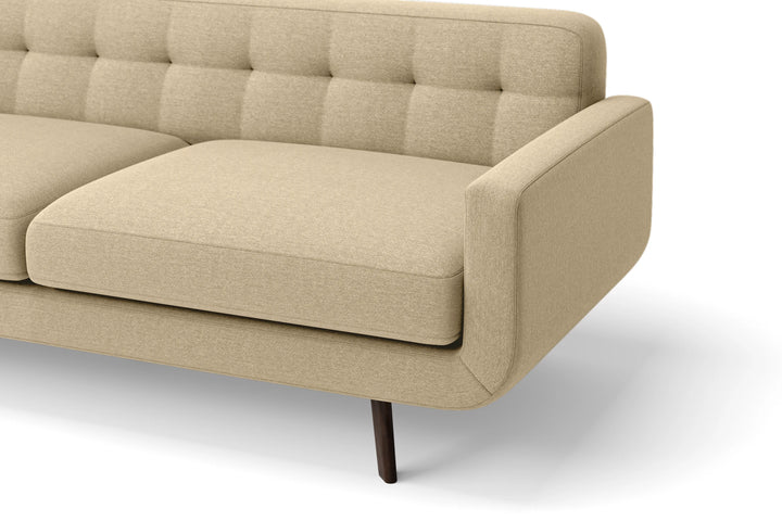 Marsela 2 Seater Sofa Beige Linen Fabric