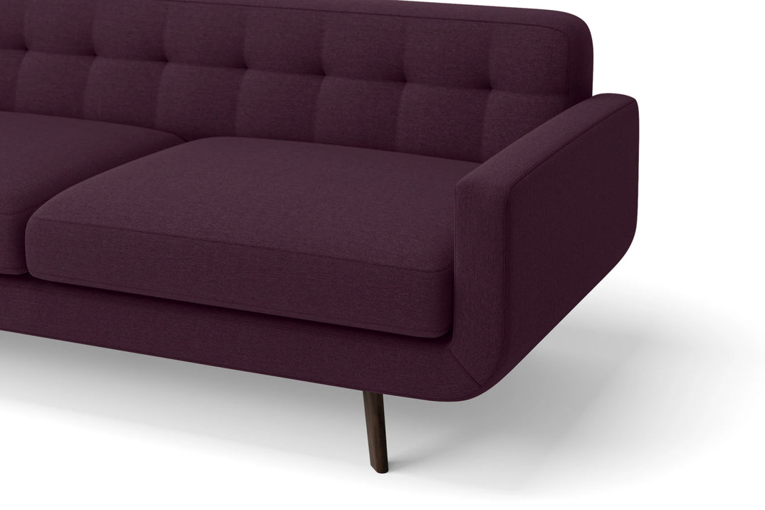 Marsela 2 Seater Sofa Purple Linen Fabric