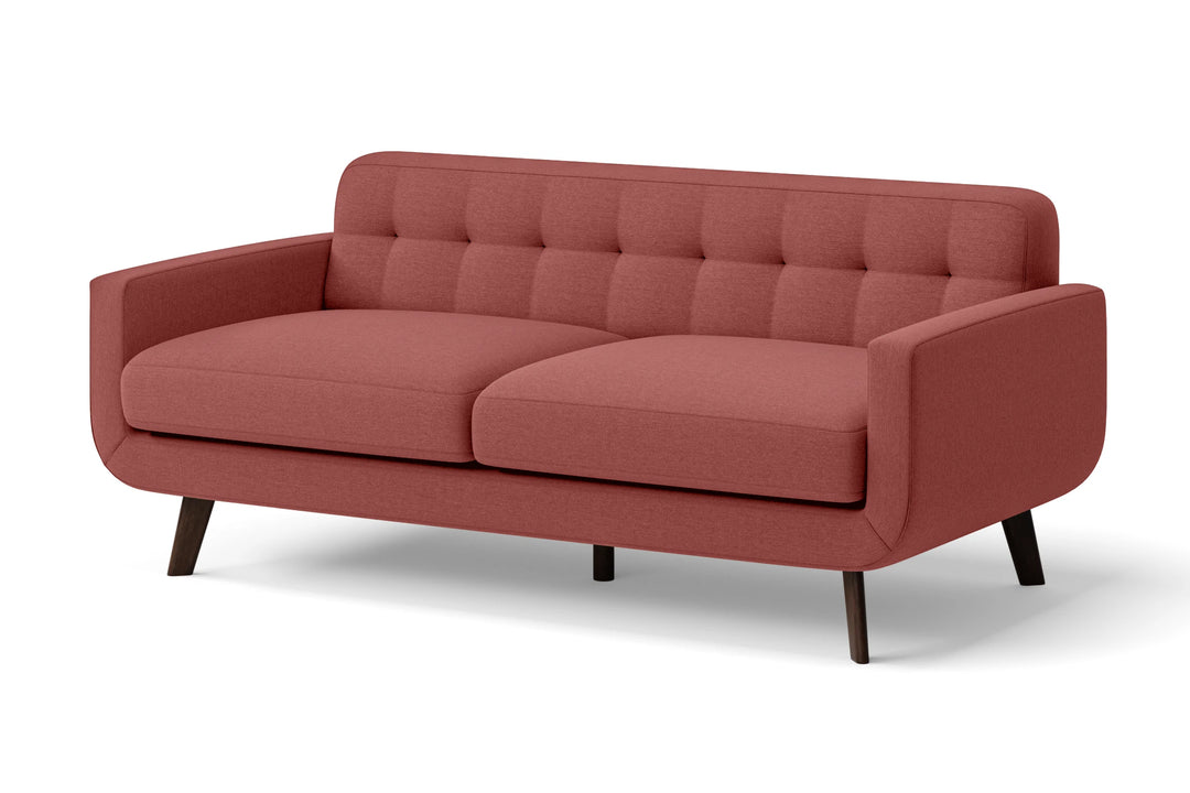 Marsela 2 Seater Sofa Rose Pink Linen Fabric
