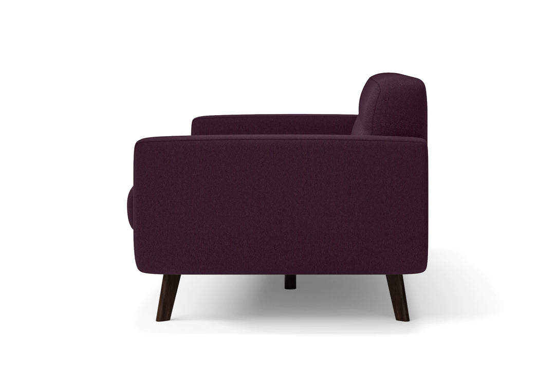 Marsela 3 Seater Sofa Purple Linen Fabric