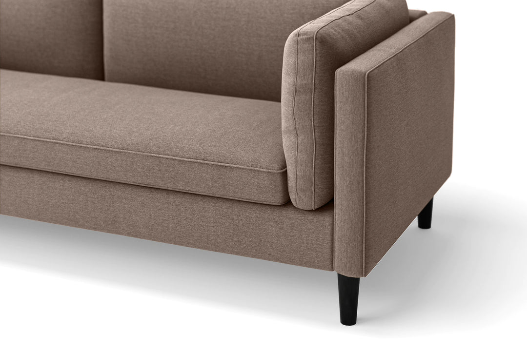 Matera 3 Seater Sofa Caramel Linen Fabric