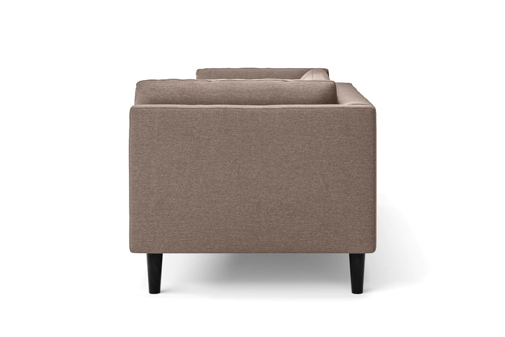 Matera 3 Seater Sofa Caramel Linen Fabric