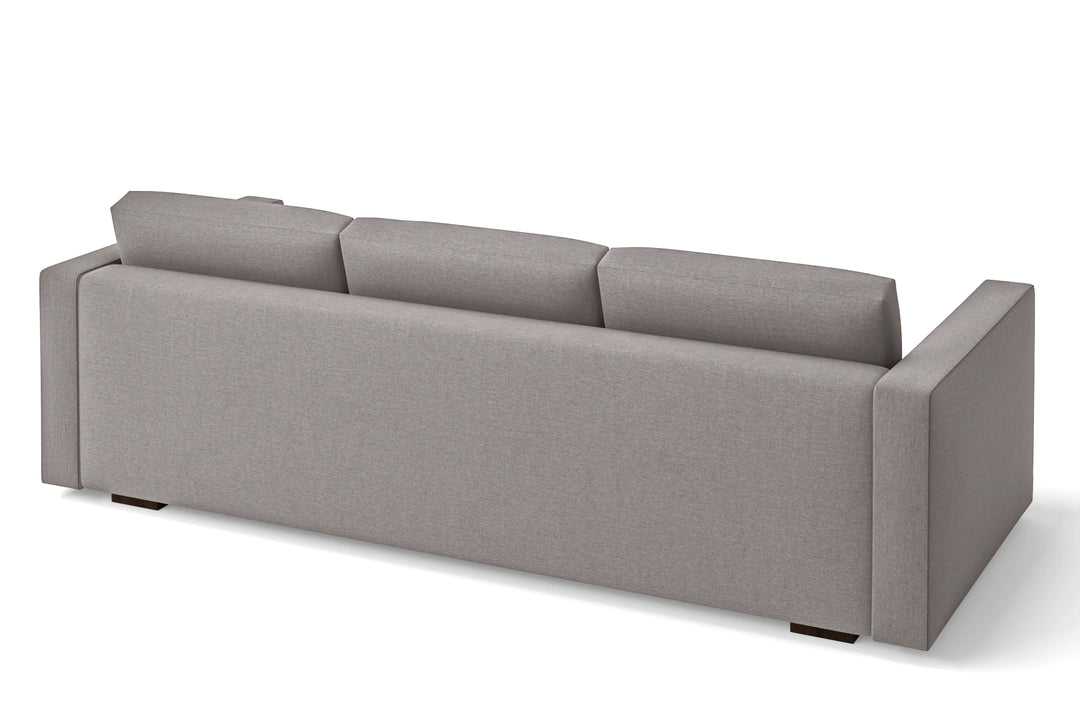Messina 4 Seater Sofa Grey Linen Fabric
