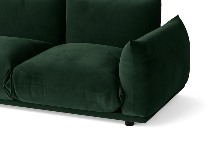 Minneapolis 4 Seater Sofa Green Velvet