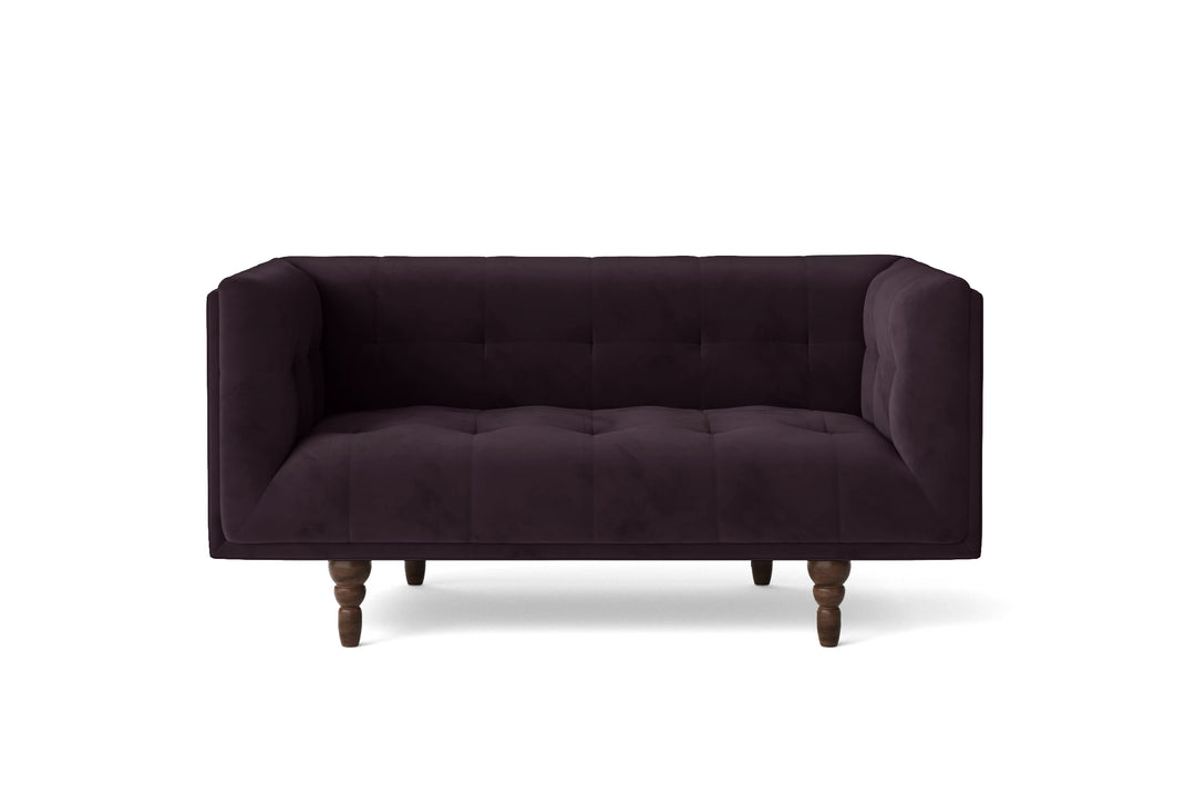 Nahant 2 Seater Sofa Purple Velvet