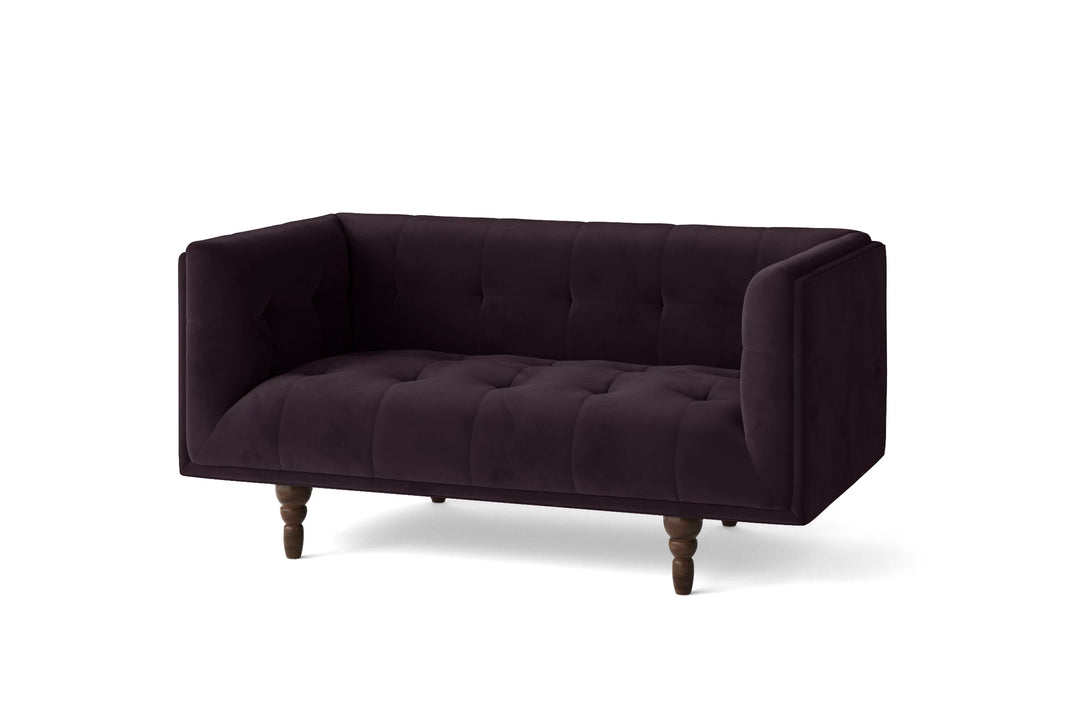 Nahant 2 Seater Sofa Purple Velvet