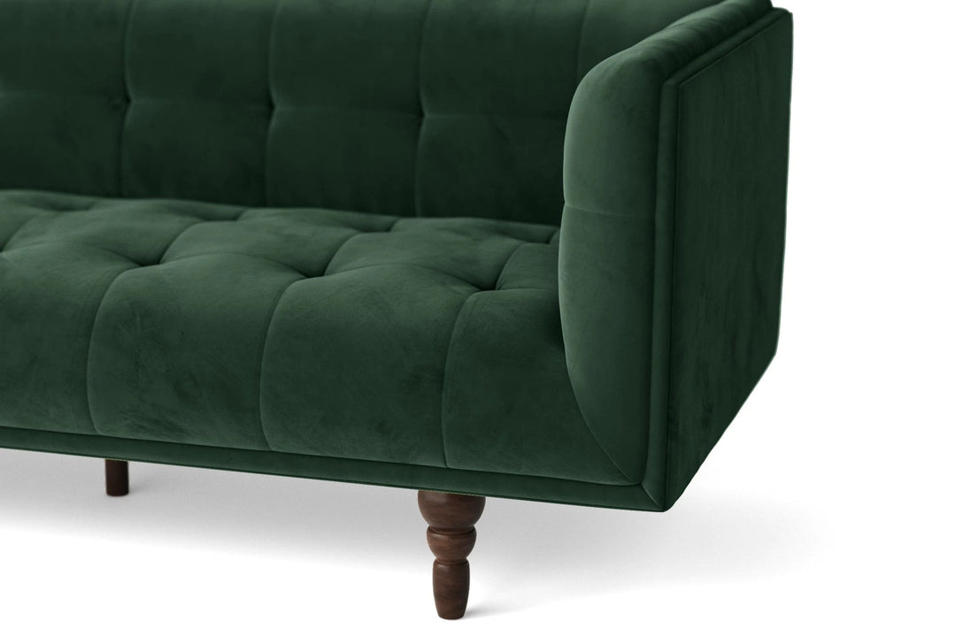 Nahant 3 Seater Sofa Green Velvet