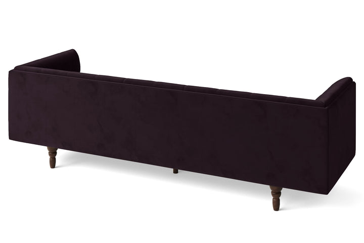 Nahant 4 Seater Sofa Purple Velvet