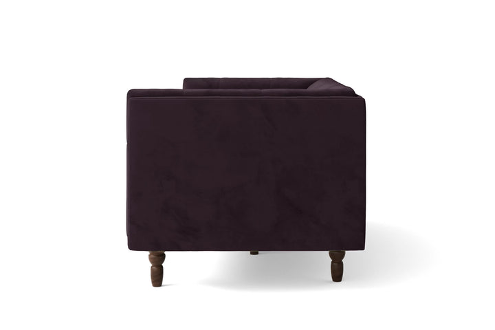 Nahant 4 Seater Sofa Purple Velvet