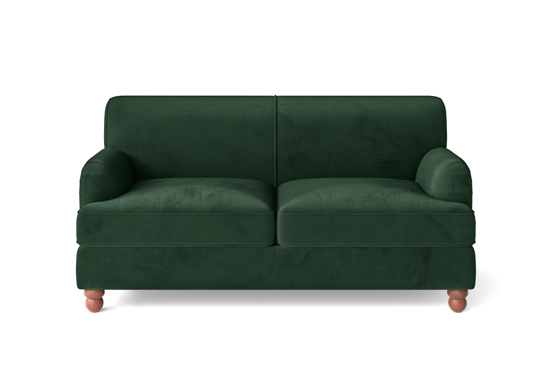 Pisa 2 Seater Sofa Green Velvet