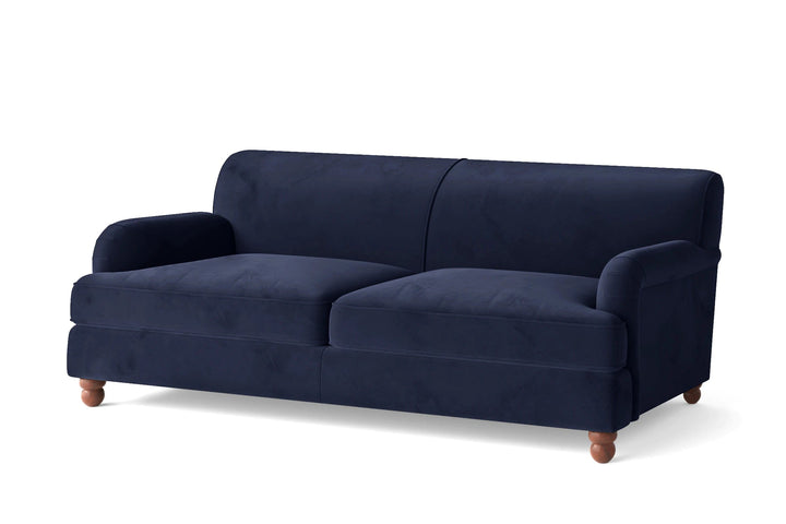 Pisa 3 Seater Sofa Dark Blue Velvet