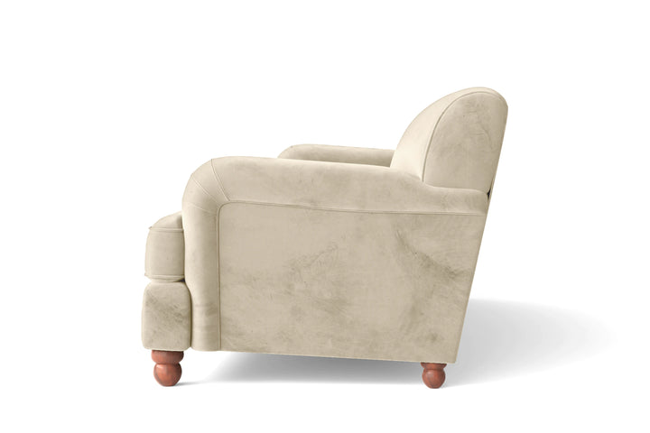 Pisa 4 Seater Sofa Cream Velvet