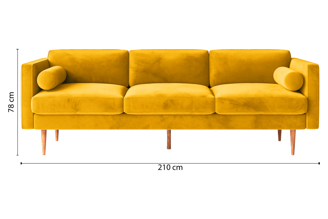 Salerno-Sofa-3-Seats-Velvet-Yellow_Dimensions_01