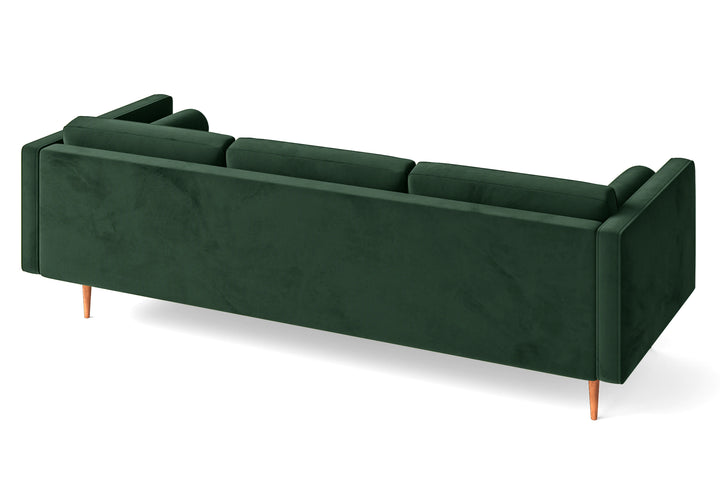 Salerno 4 Seater Sofa Green Velvet