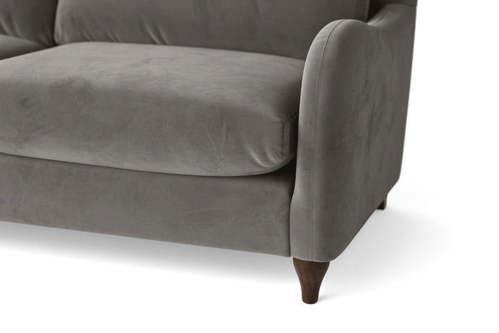 Sallisaw 2 Seater Sofa Grey Velvet