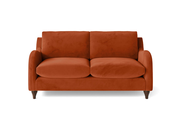 Sallisaw 2 Seater Sofa Orange Velvet
