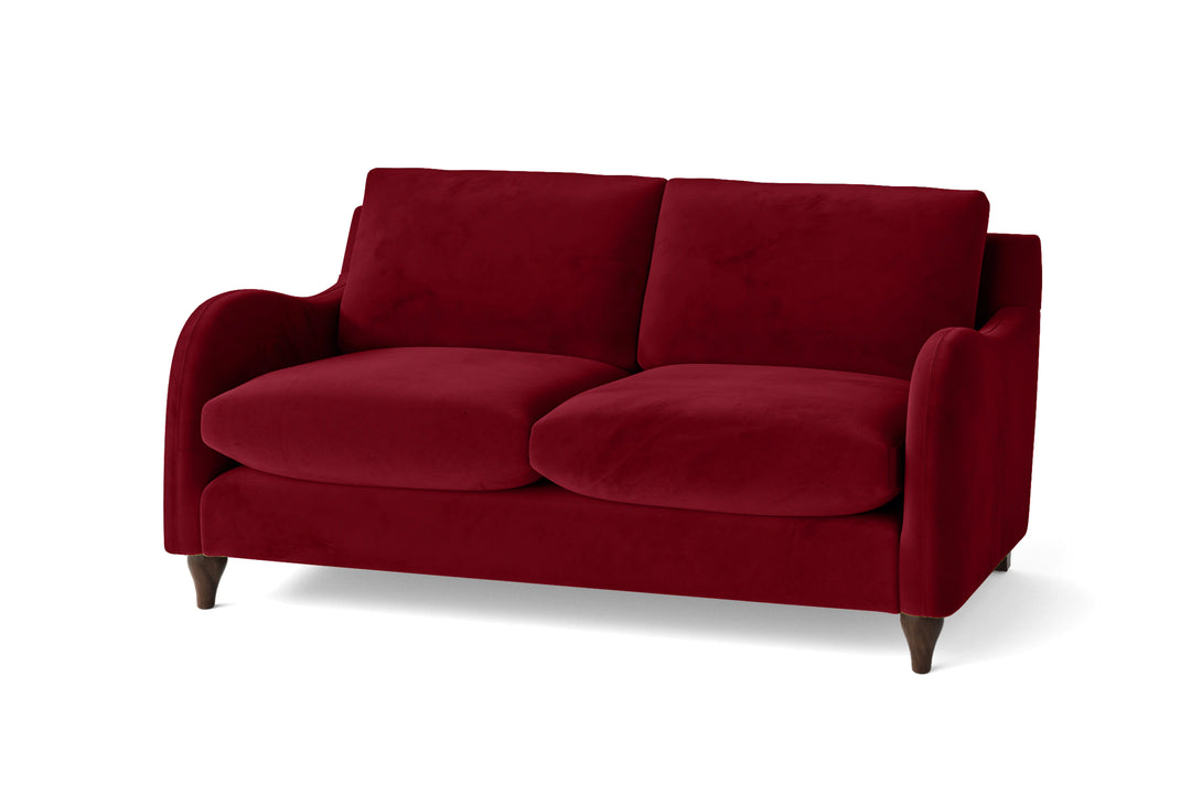 Sallisaw 2 Seater Sofa Red Velvet