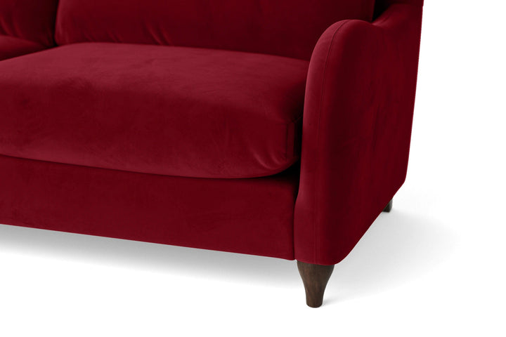 Sallisaw 2 Seater Sofa Red Velvet