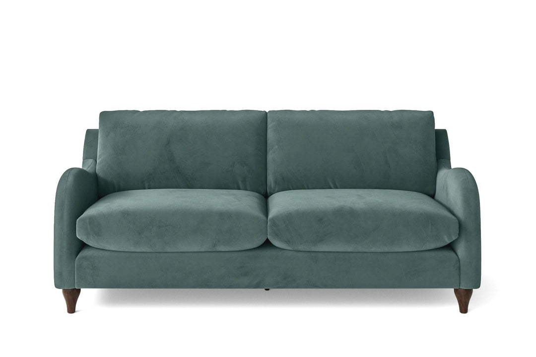 Sallisaw 3 Seater Sofa Teal Velvet