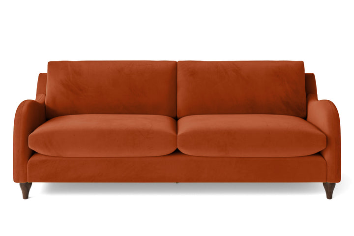 Sallisaw 4 Seater Sofa Orange Velvet