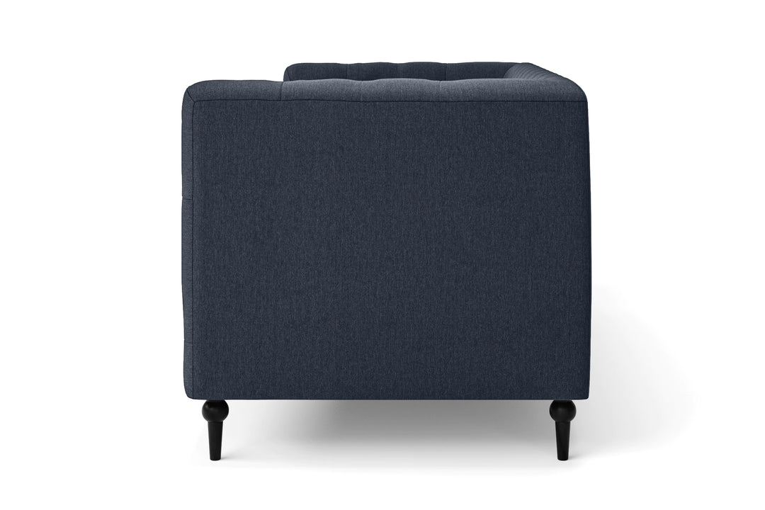 Sanremo 2 Seater Sofa Dark Blue Linen Fabric