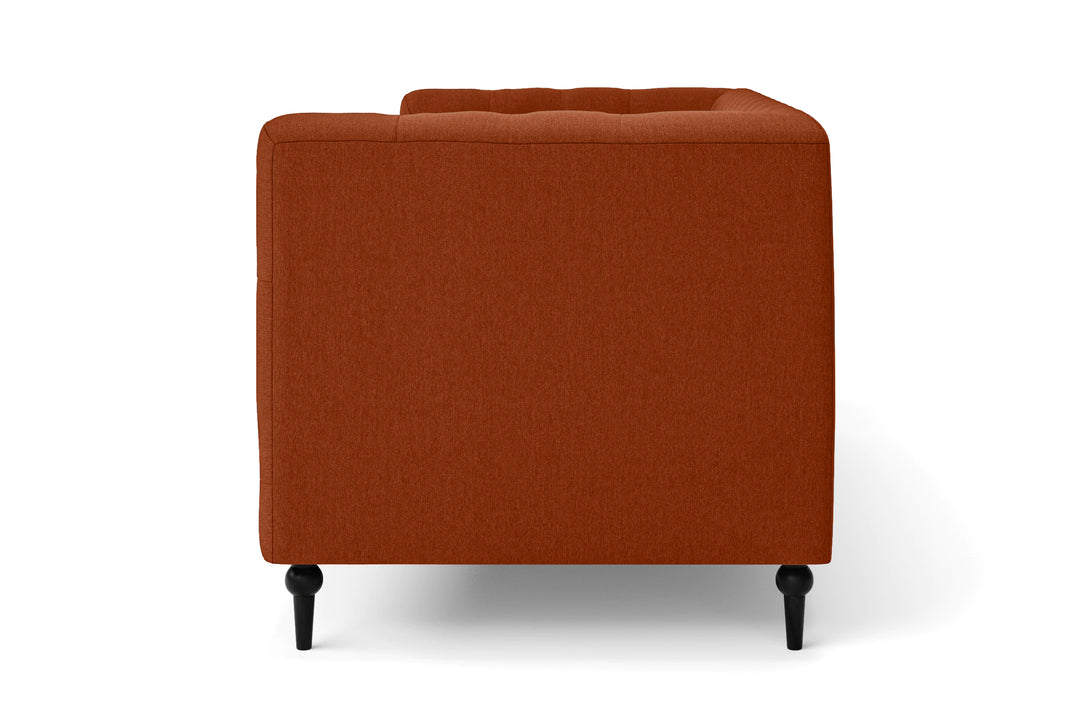 Sanremo 2 Seater Sofa Orange Linen Fabric