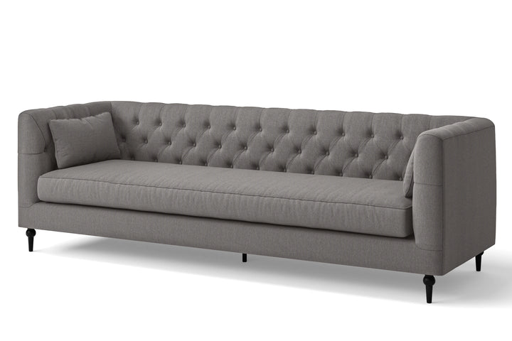 Sanremo 4 Seater Sofa Grey Linen Fabric