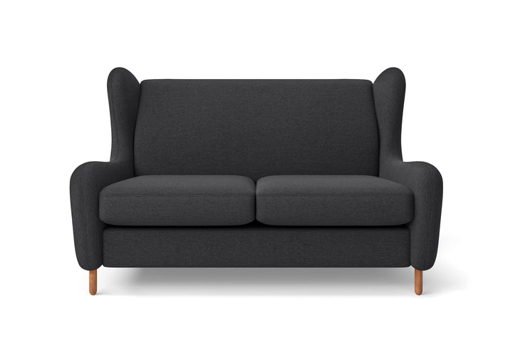 Sassari 2 Seater Sofa Dark Grey Linen Fabric