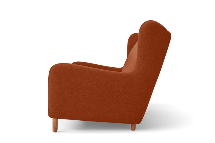 Sassari 2 Seater Sofa Orange Linen Fabric