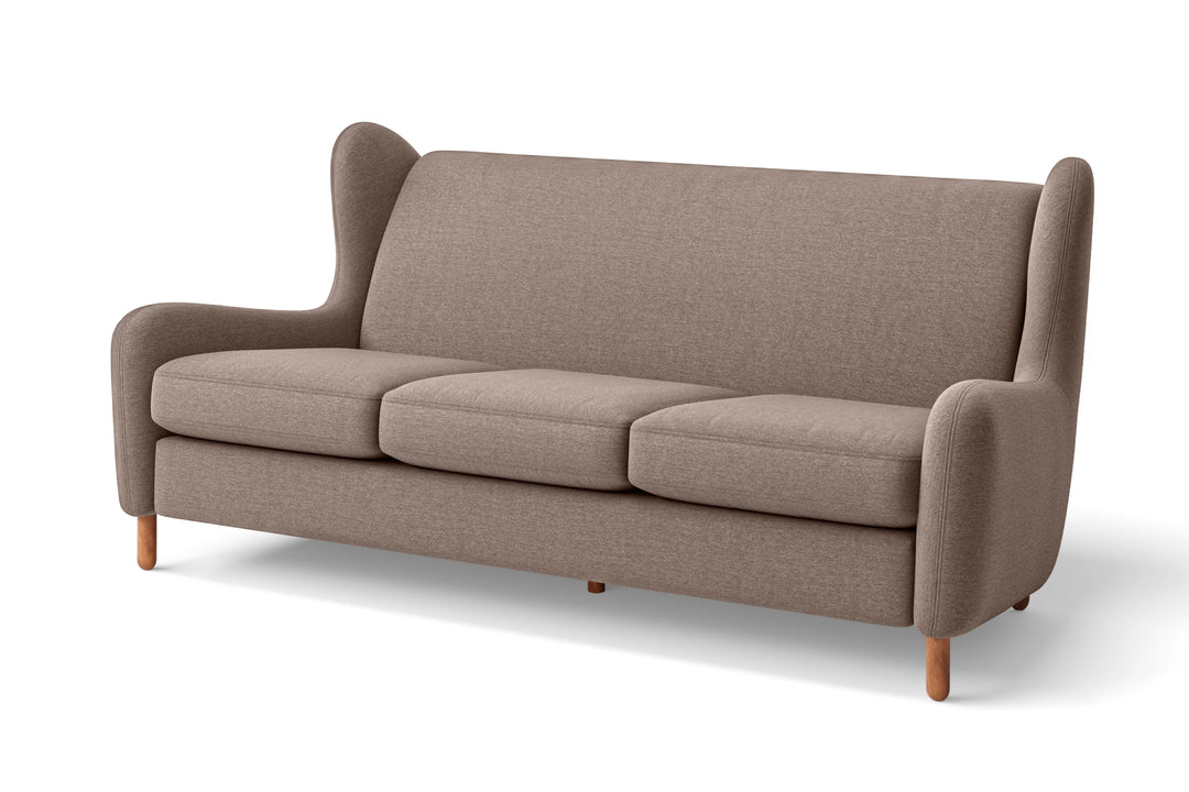 Sassari 3 Seater Sofa Caramel Linen Fabric