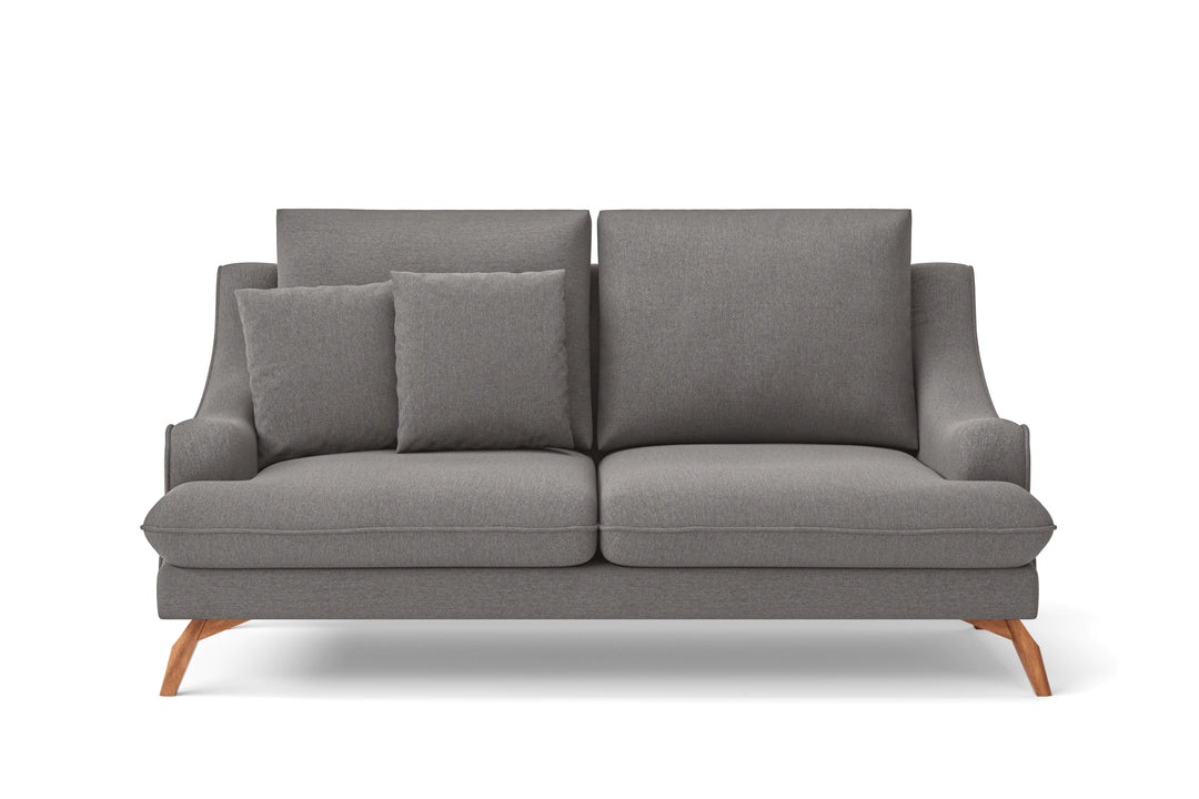 Savona 2 Seater Sofa Grey Linen Fabric