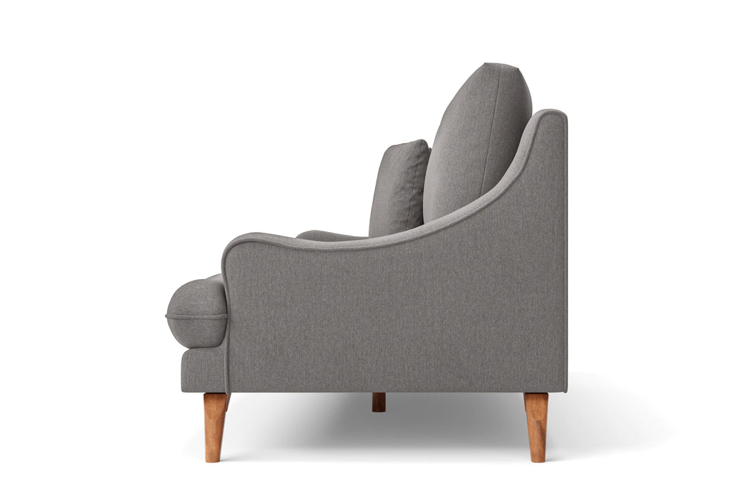 Savona 4 Seater Sofa Grey Linen Fabric