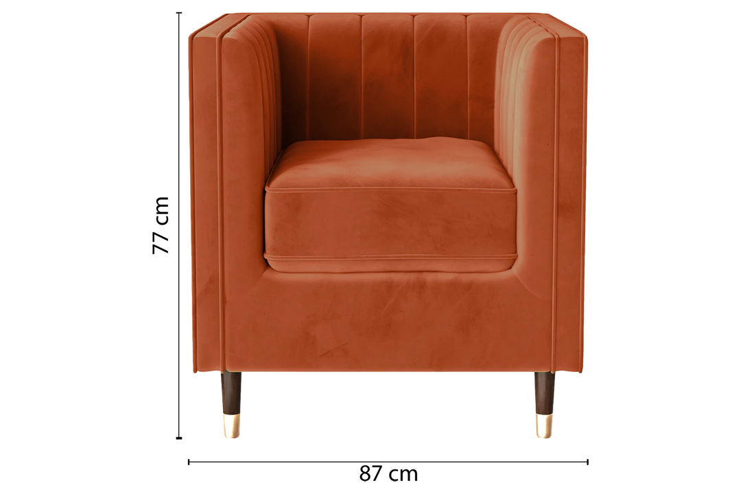 Tivoli-Armchair-1-Seat-Velvet-Orange_Dimensions_01