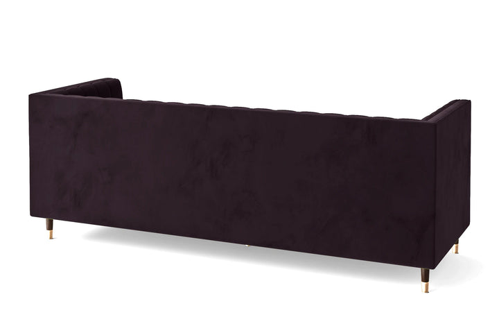 Tivoli 4 Seater Sofa Purple Velvet