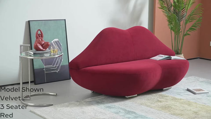 Grosseto 3 Seater Sofa Pink Velvet